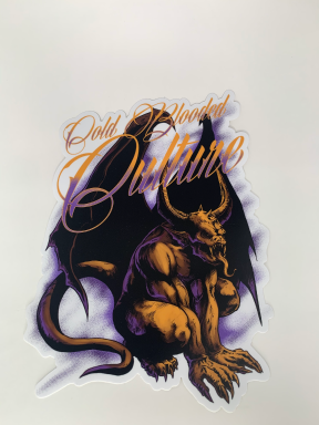 Cold Blooded Gargoyle Sticker 7.5